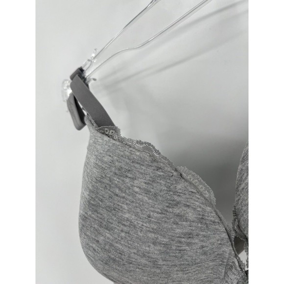 NEW DKNY‎ TSHIRT BRA WITH CONVERTIBLE HOOKS SIZE 32DD GRAY STYLE 458270 - Picture 10 of 10
